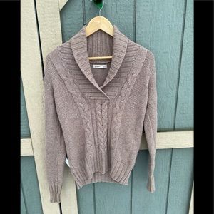 Old navy light brown sweater cowl neck size small